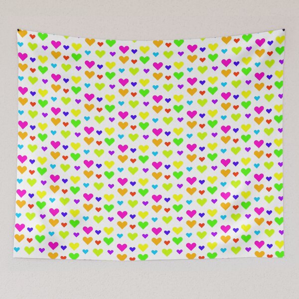 Item preview, Neon Fluorescent Bright Hearts designed and sold by lolora.