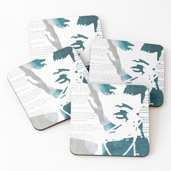 Item preview, ATEEZ Jongho Ocean Lino-Print designed and sold by taeleesa.