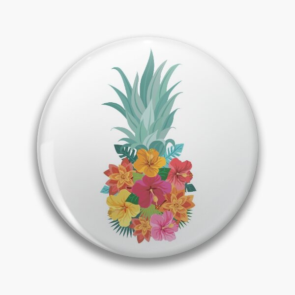 Item preview, Aloha Pineapple Flowers Graphic | Hawaiian Tourist designed and sold by Maria Garcia.