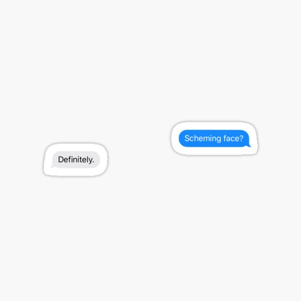 Schematischer Gesichtstext Sticker