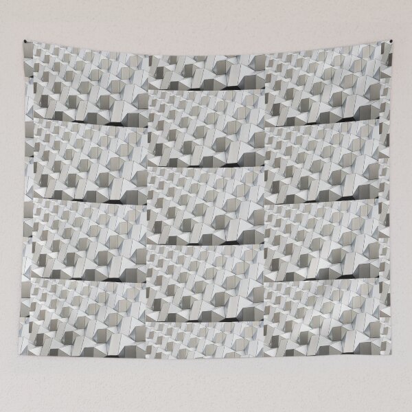 Aperçu de l'œuvre Art en motif design blanc créée et vendue par Minimal Calm.