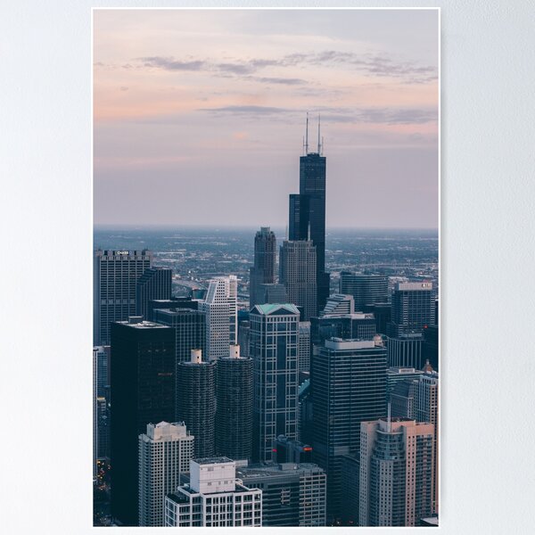 Item preview, Downtown Chicago at dusk designed and sold by Danny Reyes.