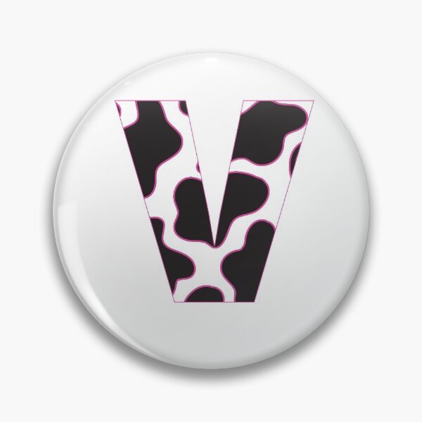 Item preview, cow print letter v designed and sold by keeganemma.