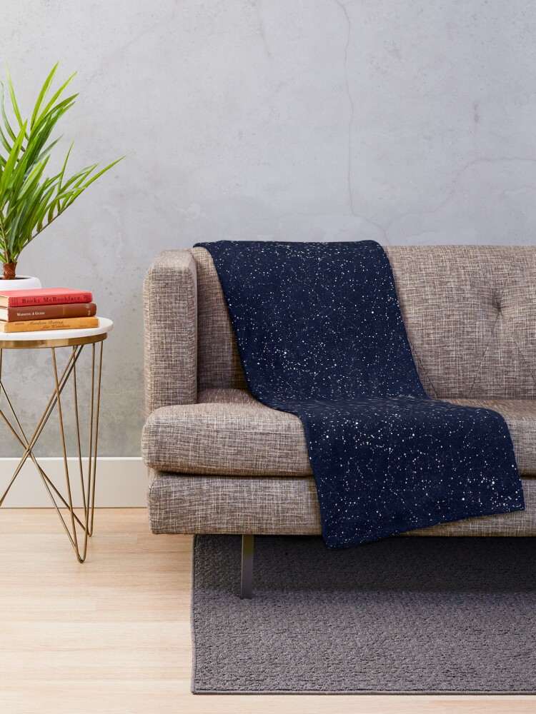 Alternate view of Starry Night Constellations Throw Blanket