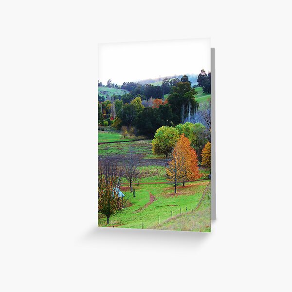 Pear Tree Lookout - Helen Hulme Greeting Card