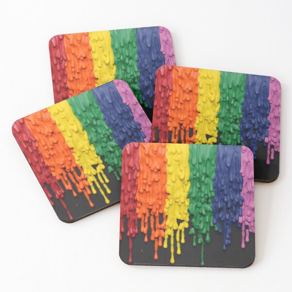 Item preview, Rainbow Melted Crayon Art designed and sold by anxiousdino.