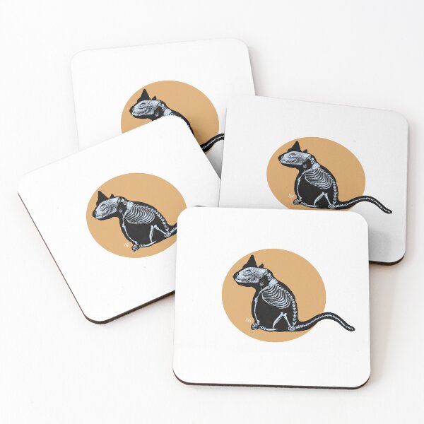 Item preview, Cat X-ray - Dusty Orange designed and sold by Anne Pennypacker.