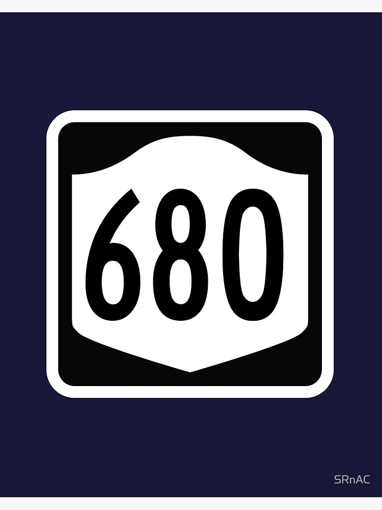 New York State Route 680 (Area Code 680)" Art Board Print By Srnac |  Redbubble New York State Route 680 (Area Code 680)" Art Board Print By Srnac |  Redbubble