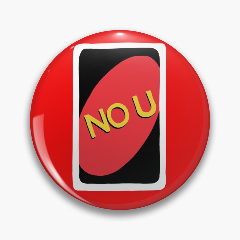 No U Uno Card Pin for Sale by Mumize