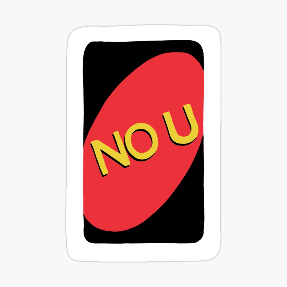 No U Uno Card Pin for Sale by Mumize