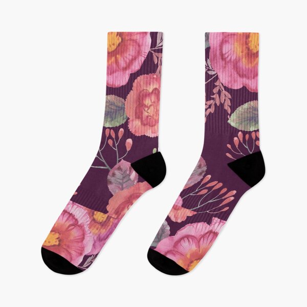 Item preview, Purple Pink Roses Romantic Floral Pattern  designed and sold by CarpeDiemLife.