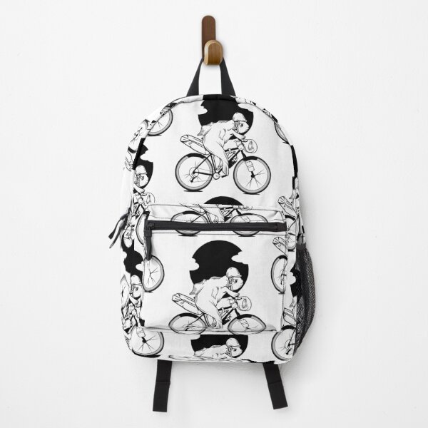Item preview, Fish riding a bikepacking bike designed and sold by piedaydesigns.