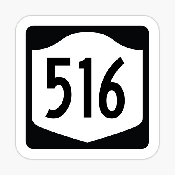 new-york-state-route-516-area-code-516-sticker-by-srnac-redbubble