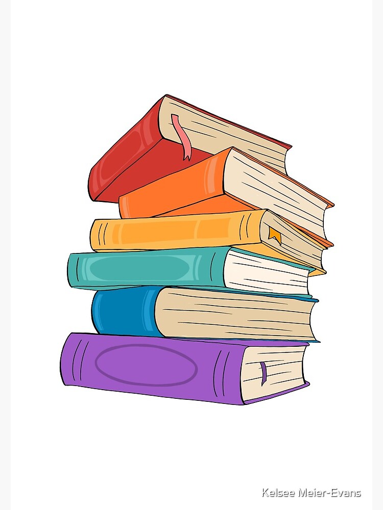 Aesthetic Book Stack Poster for Sale by mdewese3