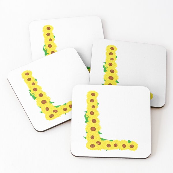 Item preview, Sunflowers Initial Letter L (White Background) designed and sold by ArtByLM.