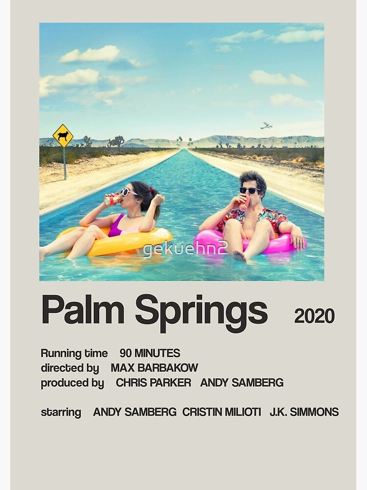 Disover Palm Springs 2020 - Andy Samberg Movie Poster Design Premium Matte Vertical Poster