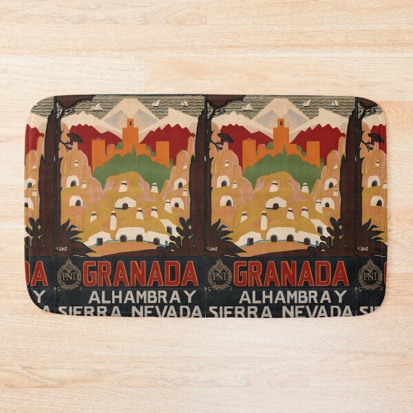 Artikelvorschau, Granada vintage travel poster entworfen und verkauft von stickart-marek.