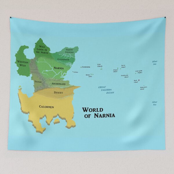 Item preview, Narnia Map (Basic Wide View) designed and sold by HometownSciFi.