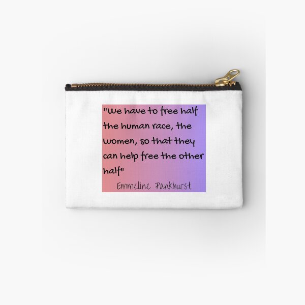 Aperçu de l'œuvre nous devons libérer la moitié de la race humaine citation d'Emmeline Pankhurst créée et vendue par XX-Creativity.