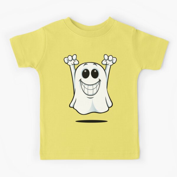 Cartoon Ghost - With A Big Smile. Kids T-Shirt