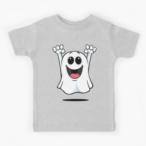 Cartoon Ghost - Happy Kids T-Shirt