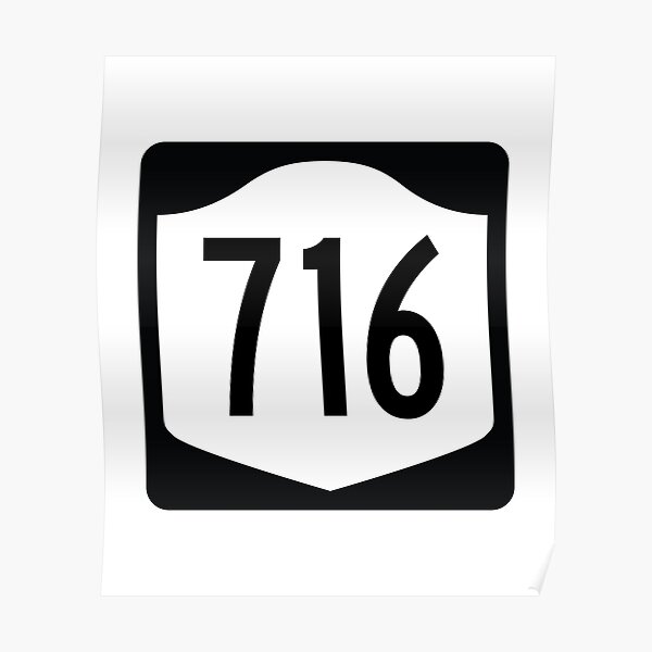 New York State Route 716 (Area Code 716) Poster