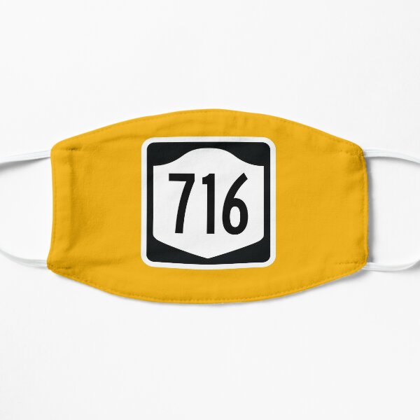 New York State Route 716 (Area Code 716) Flat Mask