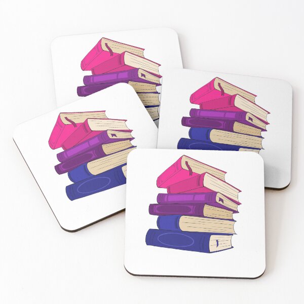 Item preview, Bi Pride Book Stack designed and sold by Kelsee Meier-Evans.