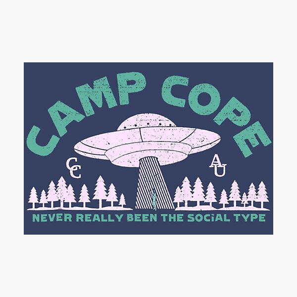 Item preview, Camp Cope UFO never really been the social type  designed and sold by Baker189.