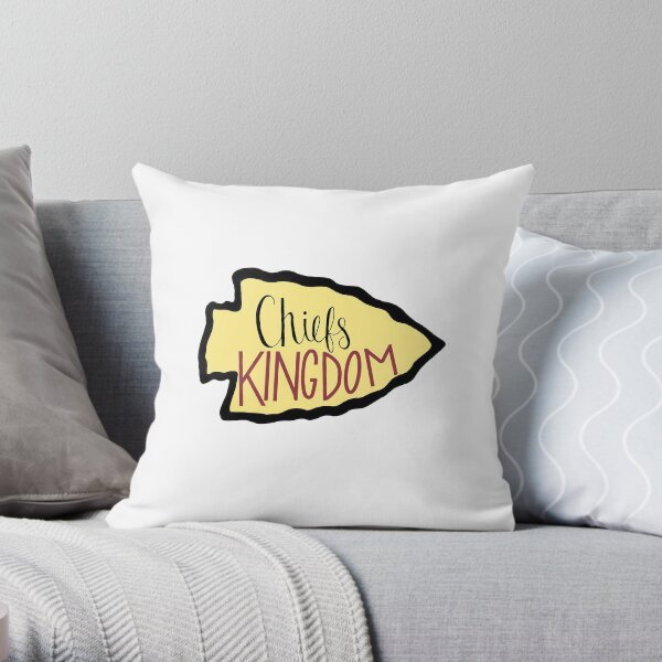 Chiefs Kingdom Sticker Throw Pillow