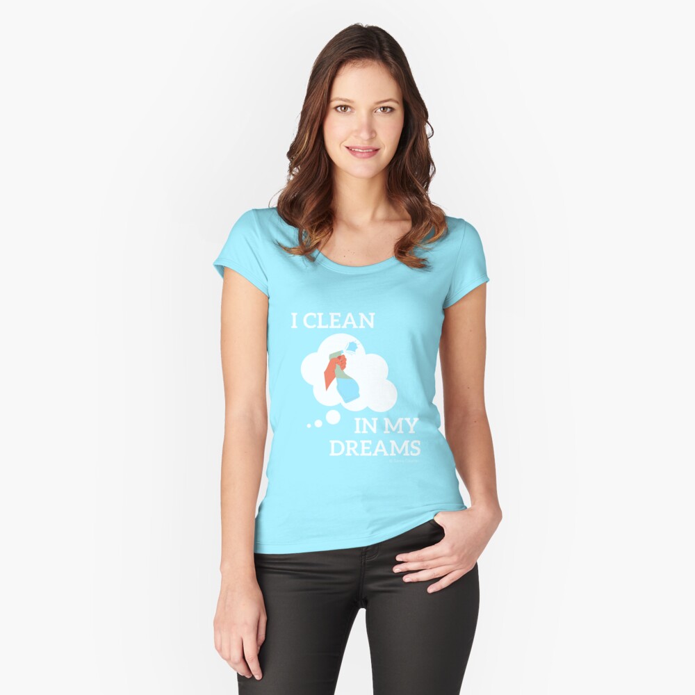 Item preview, Fitted Scoop T-Shirt designed and sold by SavvyCleaner.