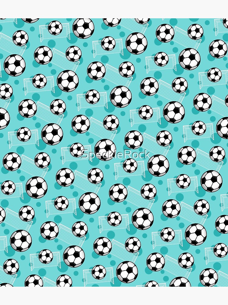 Disover Soccer Ball and Goal Teal Pattern - Teal Soccer Backpack