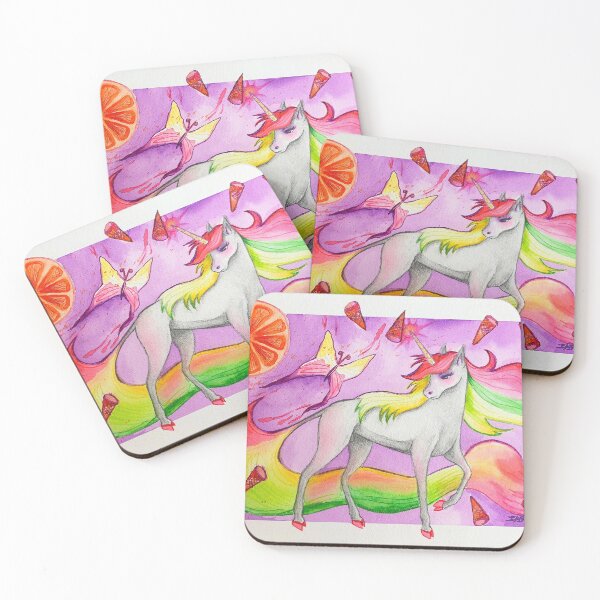 Item preview, Citrus Unicorn Watercolor designed and sold by invokeartsense.