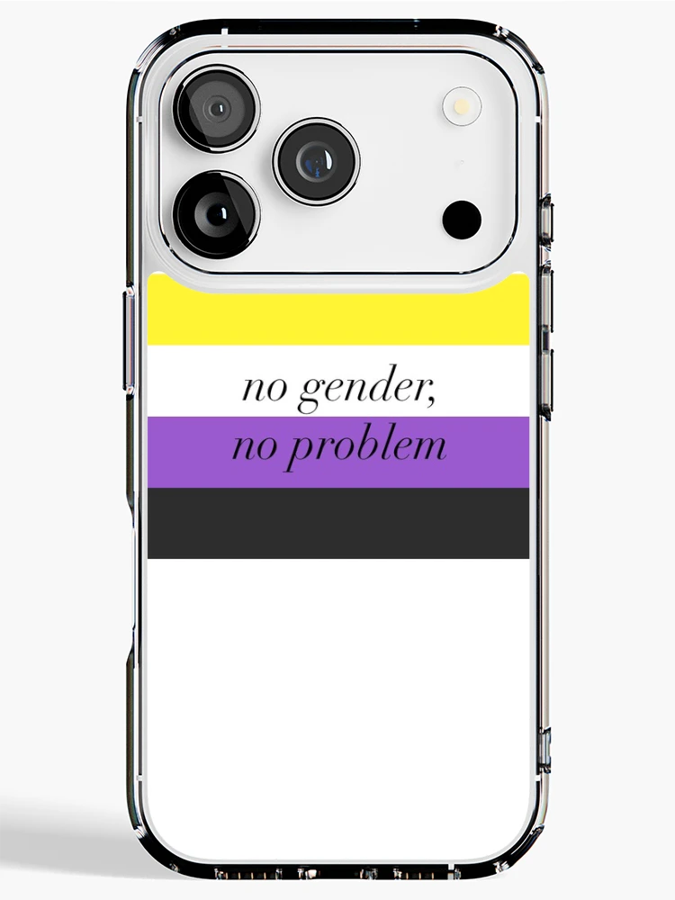 Thumbnail 1 of 5, iPhone Case, Nonbinary Pride Flag designed and sold by httpsgm.