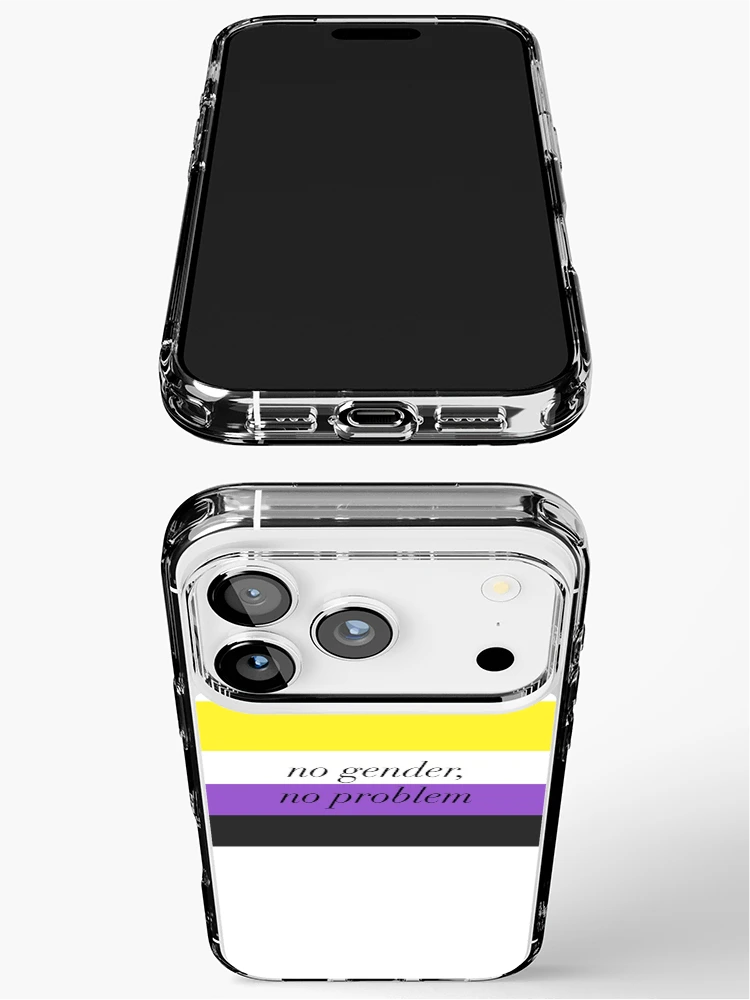 Thumbnail 3 of 5, iPhone Case, Nonbinary Pride Flag designed and sold by httpsgm.