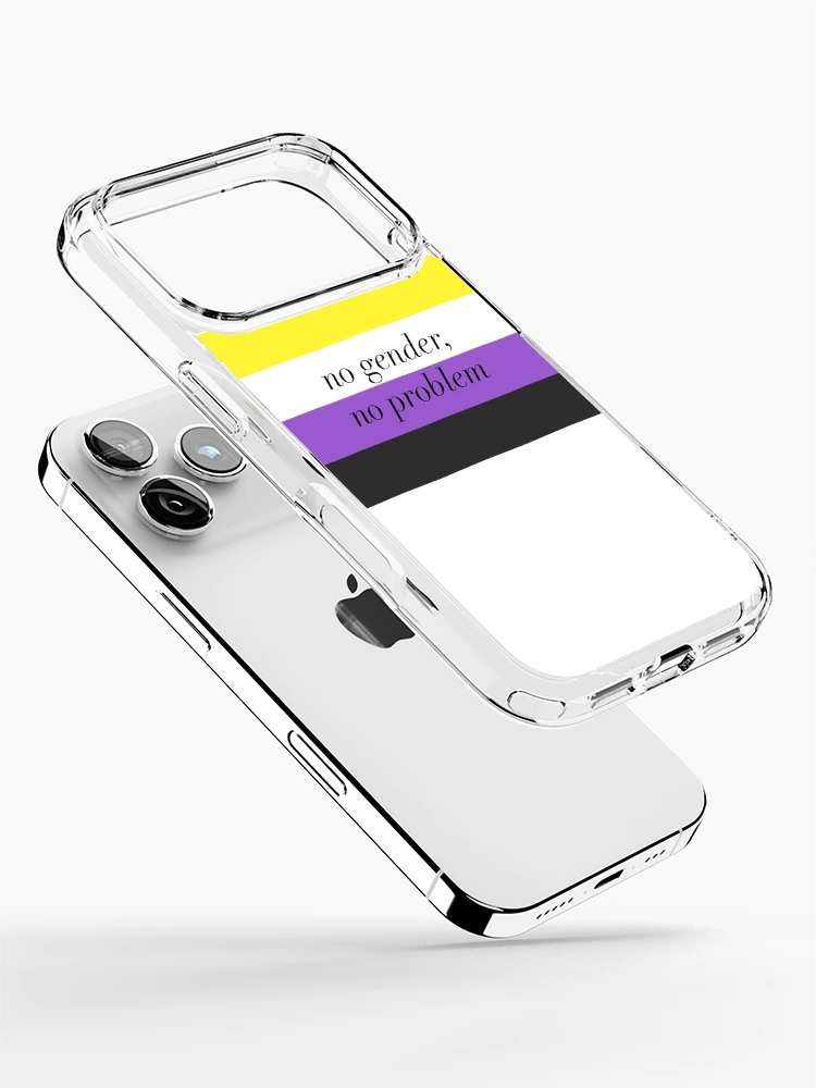 Thumbnail 2 of 5, iPhone Case, Nonbinary Pride Flag designed and sold by httpsgm.