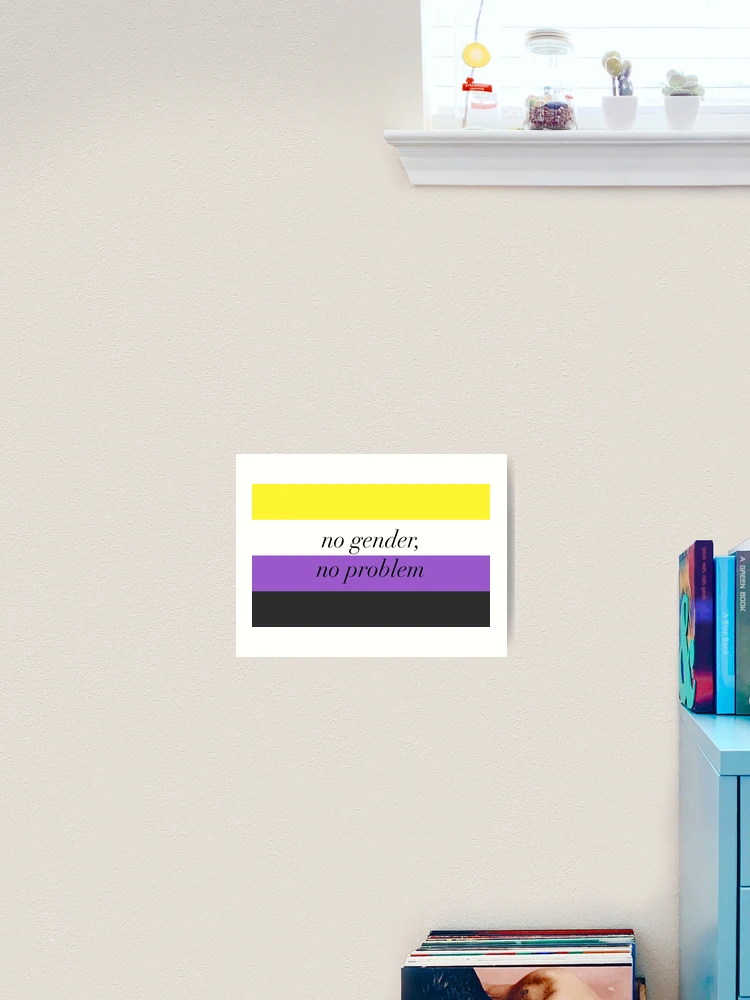 Thumbnail 2 of 3, Art Print, Nonbinary Pride Flag designed and sold by httpsgm.