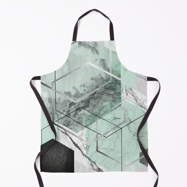 Item preview, Geometric Hexagons in Mint Green designed and sold by UrbanEpiphany.