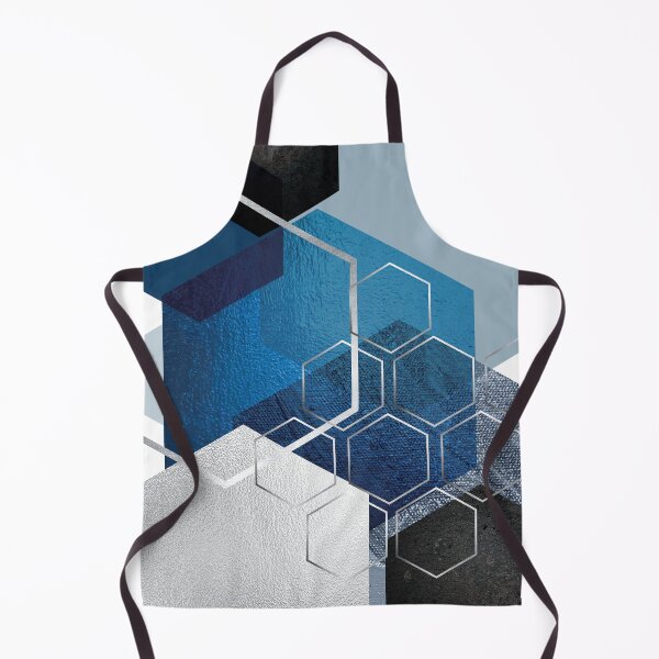 Item preview, Blue Hexagonal Geometric designed and sold by UrbanEpiphany.