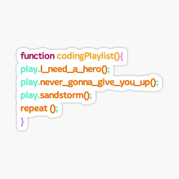 PLaylist for developers Sticker