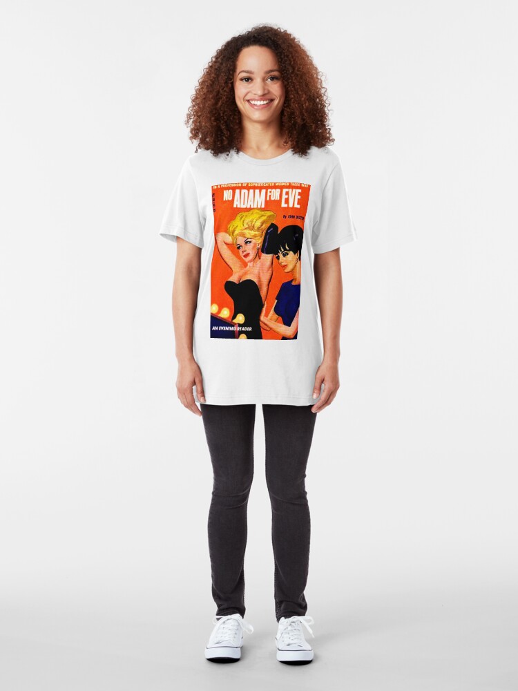 Alternate view of "No Adam For Eve" Slim Fit T-Shirt