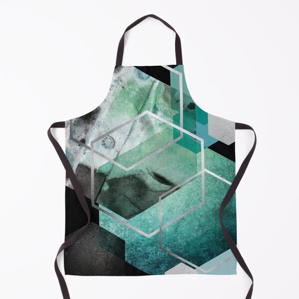 Item preview, Teal Hexagonal Geometric designed and sold by UrbanEpiphany.