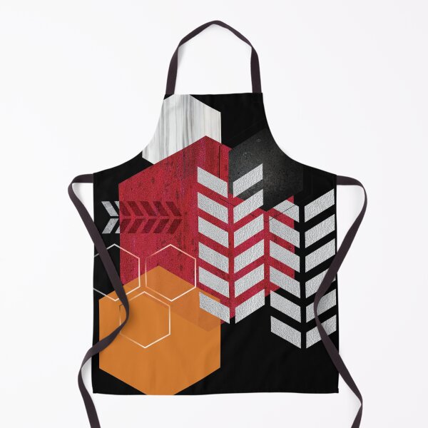 Artikelvorschau, Rot und Orange hexagonal geometrisch entworfen und verkauft von UrbanEpiphany.