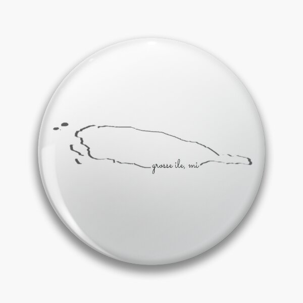 Item preview, Grosse Ile, MI (Black and White) designed and sold by hurleygirlie333.