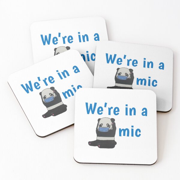 Item preview, We're in a Pandemic - Cute Panda Pun designed and sold by introvertcafe.