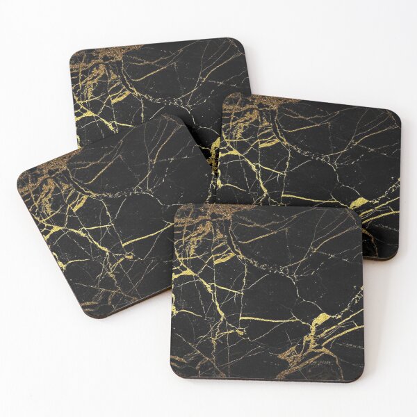 Item preview, Golden black marble designed and sold by saposzer.