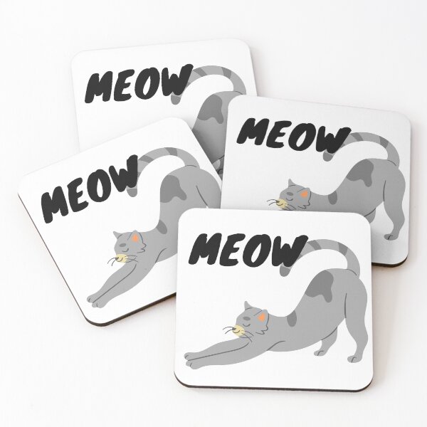 Item preview, Stretching Cat Meow designed and sold by Mywaymylife.