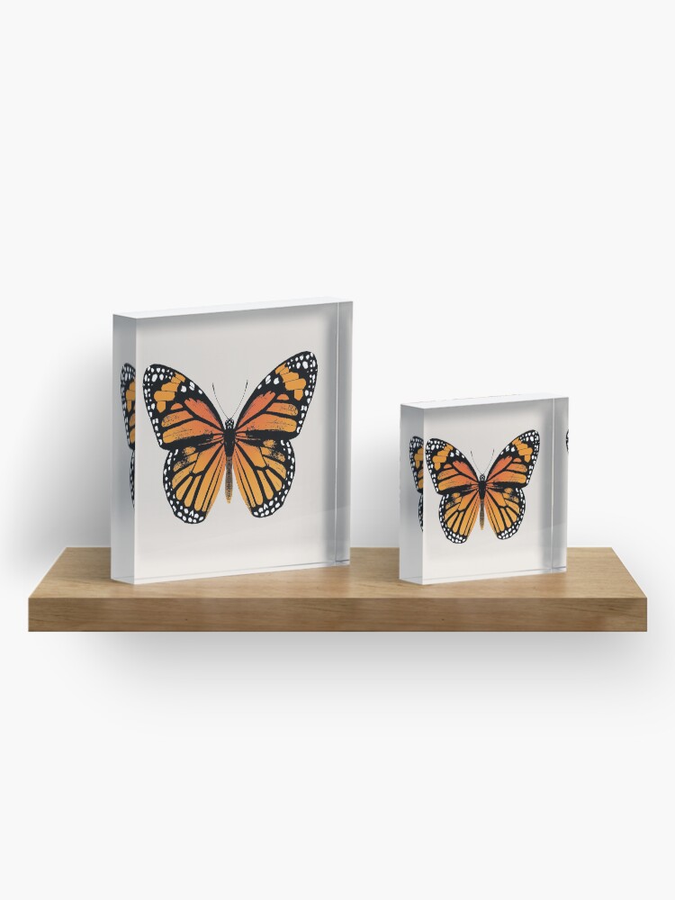 Alternate view of Monarch Butterfly | Vintage Butterflies | Acrylic Block