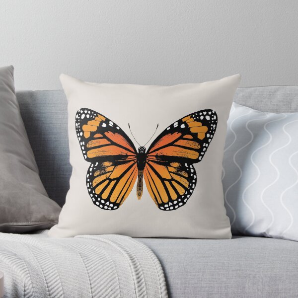Monarch Butterfly | Vintage Butterflies | Throw Pillow