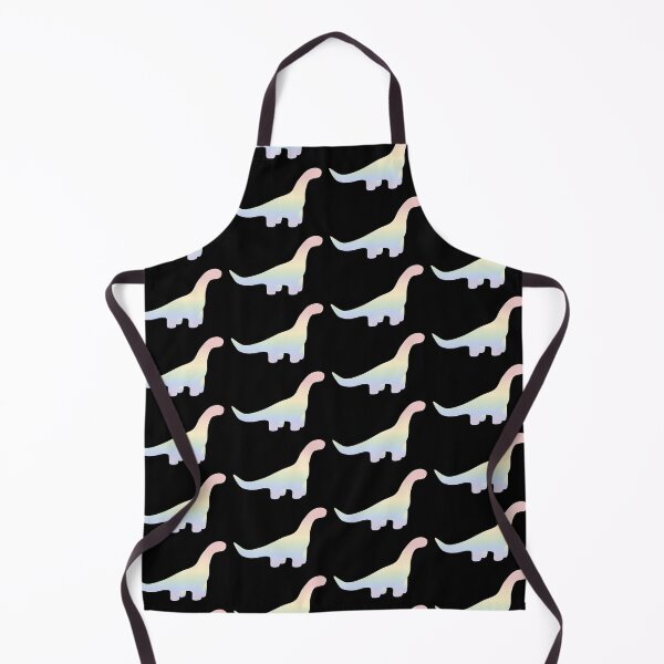 Item preview, Rainbow Pastel Gradient Dinosaur (Black Background) designed and sold by elrathia.